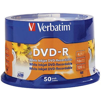 Verbatim 16x DVD-R Media 4.7 GB 50 pc(s)
