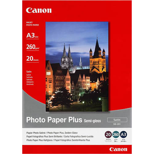 Canon SG-201 Semi-Gloss Photo Paper Plus A3 - 20 Sheets