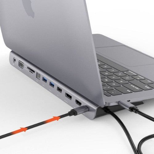 MBeat 11-in-1 Multiport Wired USB 3.2 Gen 1 (3.1 Gen 1) Type-C Aluminium