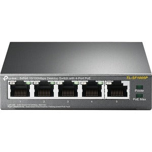 TP-Link TL-SF1005P network switch Unmanaged Fast Ethernet (10/100) Power over Ethernet (PoE) Black