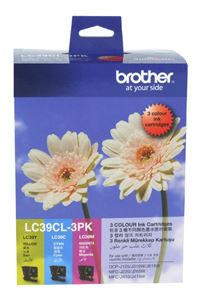 Brother LC39CL3PK ink cartridge 3 pc(s) Original Cyan, Magenta, Yellow