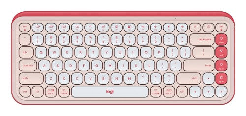 Logitech POP Icon Keys keyboard Universal Bluetooth QWERTY English Rose, White