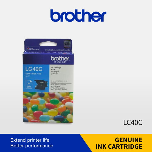 Brother LC40C ink cartridge 1 pc(s) Original Standard Yield Cyan