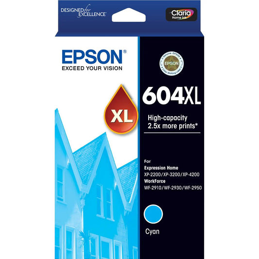 Epson 604XL High Capacity Ink Cartridge (Cyan)