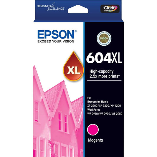 Epson 604XL High Capacity Ink Cartridge (Magenta)