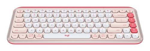 Logitech POP Icon Keys keyboard Universal Bluetooth QWERTY English Rose, White