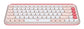 Logitech POP Icon Keys keyboard Universal Bluetooth QWERTY English Rose, White