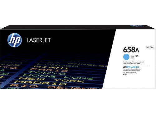 HP 658A Cyan Original LaserJet Toner Cartridge