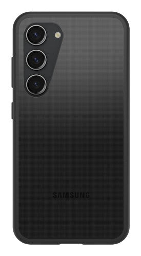 OtterBox React Case for Galaxy S23, Shockproof, Drop proof, Ultra-Slim, Protective Thin Case, Tested to Military Standard, Antimicrobial Protection, Black Crystal