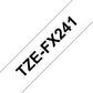 Brother TZE-FX241 label-making tape Black on white TZ
