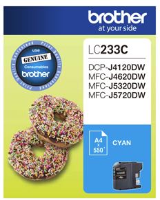 Brother LC233C ink cartridge 1 pc(s) Original Cyan