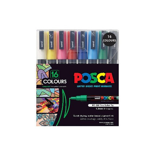 POSCA 10.1.0967 paint marker Multicolour 16 pc(s)