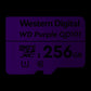 SanDisk WD Purple SC Ultra Endurance microSD Card - 256 GB, microSDXC
