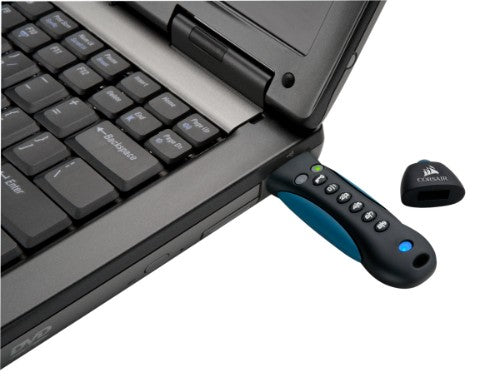 Corsair Padlock 3 USB flash drive 128 GB USB Type-A 3.2 Gen 1 (3.1 Gen 1) Black, Blue