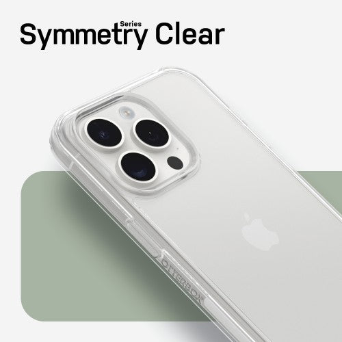 OtterBox Symmetry Clear Series for iPhone 15 Pro, Clear