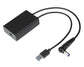 Targus ACA42AUZ cable gender changer USB 3.0 Type A, 3.5 mm USB Type C Black