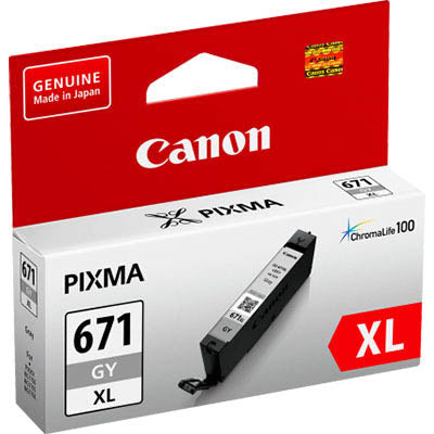 Canon 671 XL ink cartridge 1 pc(s) Original High (XL) Yield Grey