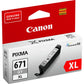 Canon 671 XL ink cartridge 1 pc(s) Original High (XL) Yield Grey