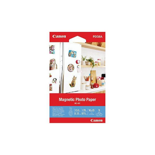 Canon MG-101 Magnetic Photo Paper, 4x6", 5 sheets