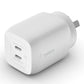 Belkin WCH013AUWH mobile device charger Laptop, Smartphone, Tablet White AC Fast charging Indoor