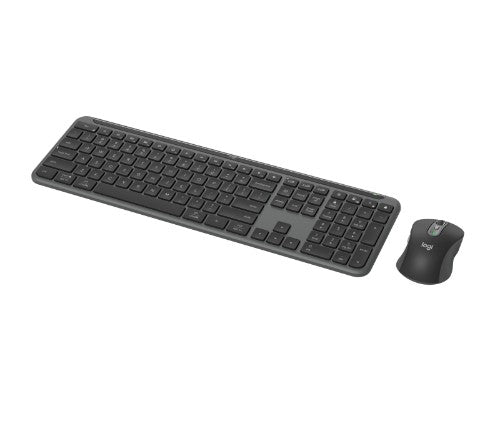 Logitech Signature Slim Combo MK950 keyboard Mouse included Office RF Wireless + Bluetooth QWERTY English Graphite