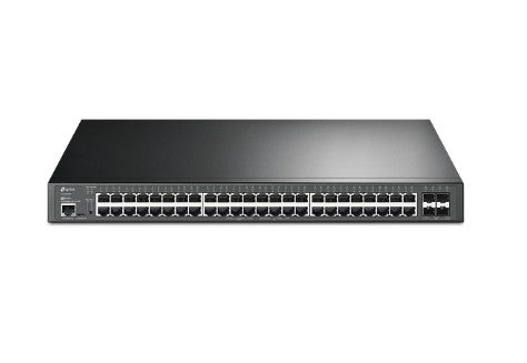 TP-Link Omada 48-Port Gigabit and 4-Port 10GE SFP+ L2+ Managed Switch with 48-Port PoE+