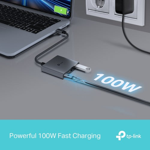 TP-Link UH3020C interface hub USB Type-C 5000 Mbit/s Grey