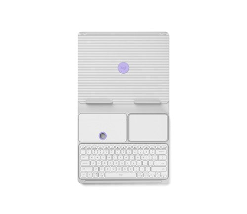 Logitech 920-011285 mobile device keyboard QWERTY English Bluetooth Lilac, White