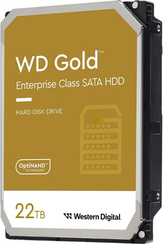 Western Digital Gold internal hard drive 22 TB 7200 RPM 512 MB 3.5" Serial ATA III
