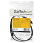 StarTech.com 1m USB A to USB C Charging Cable - Durable Fast Charge & Sync USB 2.0 to USB Type C Data Cord - Rugged TPE Jacket Aramid Fiber M/M 3A Black - Samsung S10, iPad Pro, Pixel