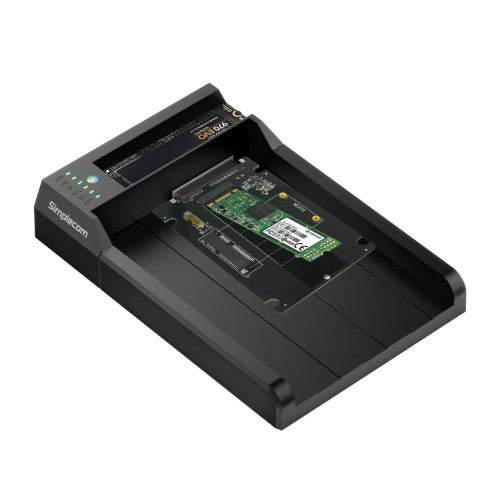 Simplecom SD570 storage drive docking station USB 3.2 Gen 2 (3.1 Gen 2) Type-C Black