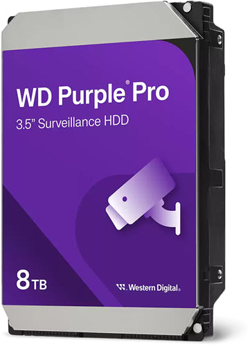 Western Digital Purple Pro Smart Video HDD 8TB internal hard drive 7200 RPM 3.5" Serial ATA