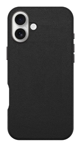 OtterBox Symmetry Series Cactus Leather for MagSafe for iPhone 16 Plus, Noir Ash