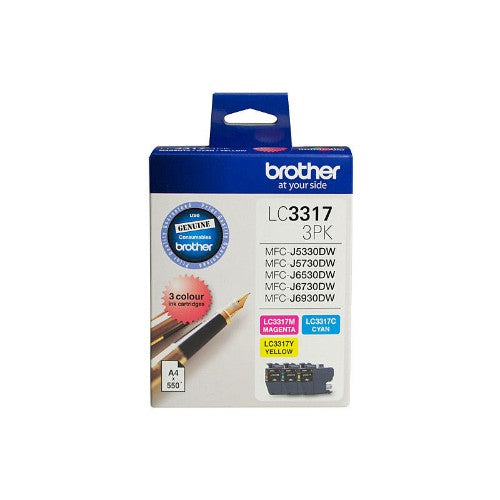 Brother LC33173PK ink cartridge 3 pc(s) Original Cyan, Magenta, Yellow