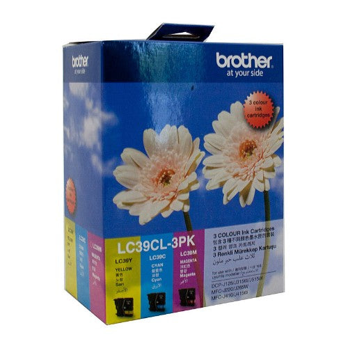 Brother LC39CL3PK ink cartridge 3 pc(s) Original Cyan, Magenta, Yellow