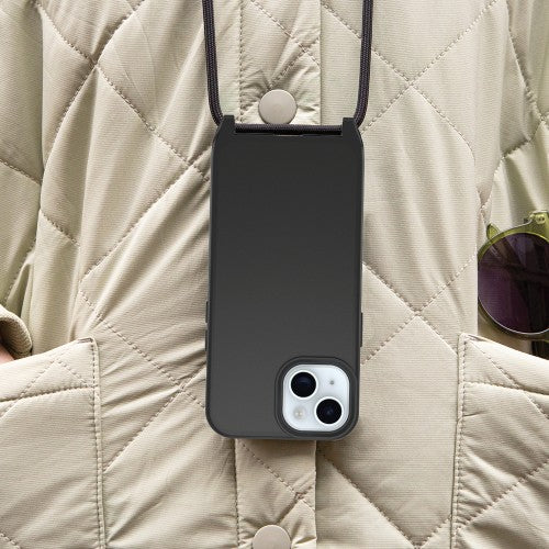 OtterBox React Series Necklace MagSafe for iPhone 15, Black