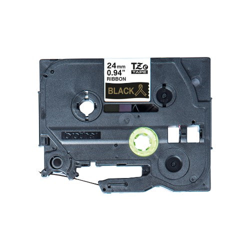Brother TZE-R354 label-making tape Gold on black