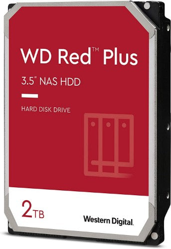 Western Digital Red Plus internal hard drive 2 TB 5400 RPM 64 MB 3.5" Serial ATA