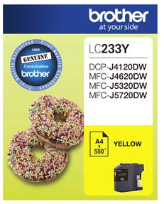 Brother LC233Y ink cartridge 1 pc(s) Original Yellow