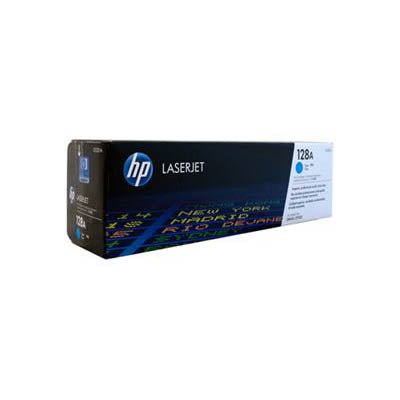 HP 128A Cyan Original LaserJet Toner Cartridge