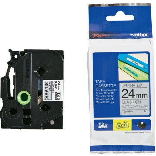 Brother TZE-M951 label-making tape Black on silver