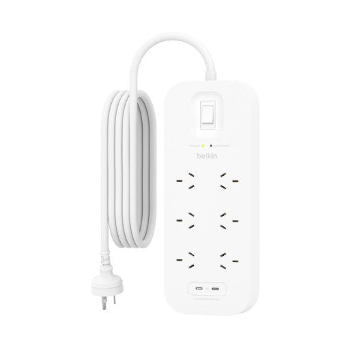 Belkin SurgePro White 6 AC outlet(s) 2 m