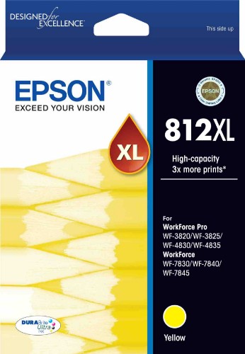 Epson 812XL ink cartridge 1 pc(s) High (XL) Yield Yellow