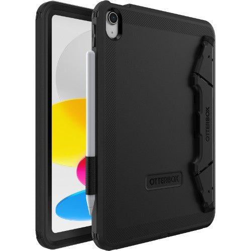 OtterBox Defender Kickstand Case for iPad 10th gen, Shockproof, Ultra-Rugged Protective Case with built in Screen Protector, 2x Tested to Military Standard, Black