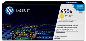 HP 650A Yellow Original LaserJet Toner Cartridge