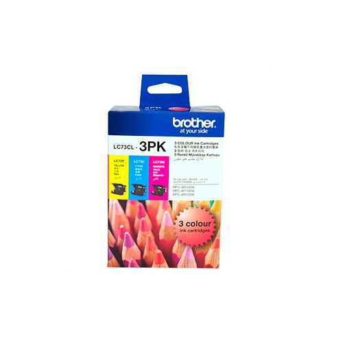 Brother LC73CL3PK ink cartridge 3 pc(s) Original Cyan, Magenta, Yellow