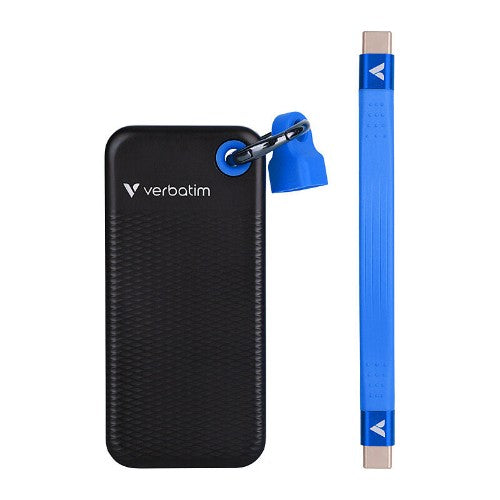 Verbatim Pocket SSD USB 3.2 Gen 2 2TB Black/Blue