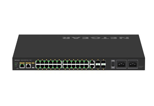 NETGEAR M4250-26G4F-PoE++ Managed L2/L3/L4 Gigabit Ethernet (10/100/1000) Power over Ethernet (PoE) 1U Black