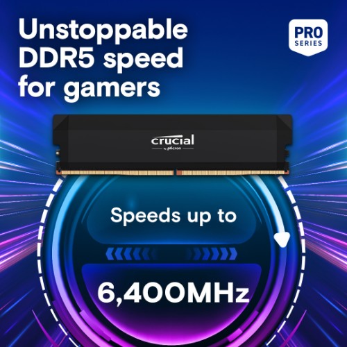 Crucial Pro CP2K32G64C40U5B memory module 64 GB 2 x 32 GB DDR5 6400 MHz