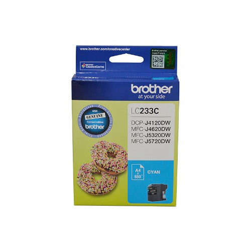 Brother LC233C ink cartridge 1 pc(s) Original Cyan